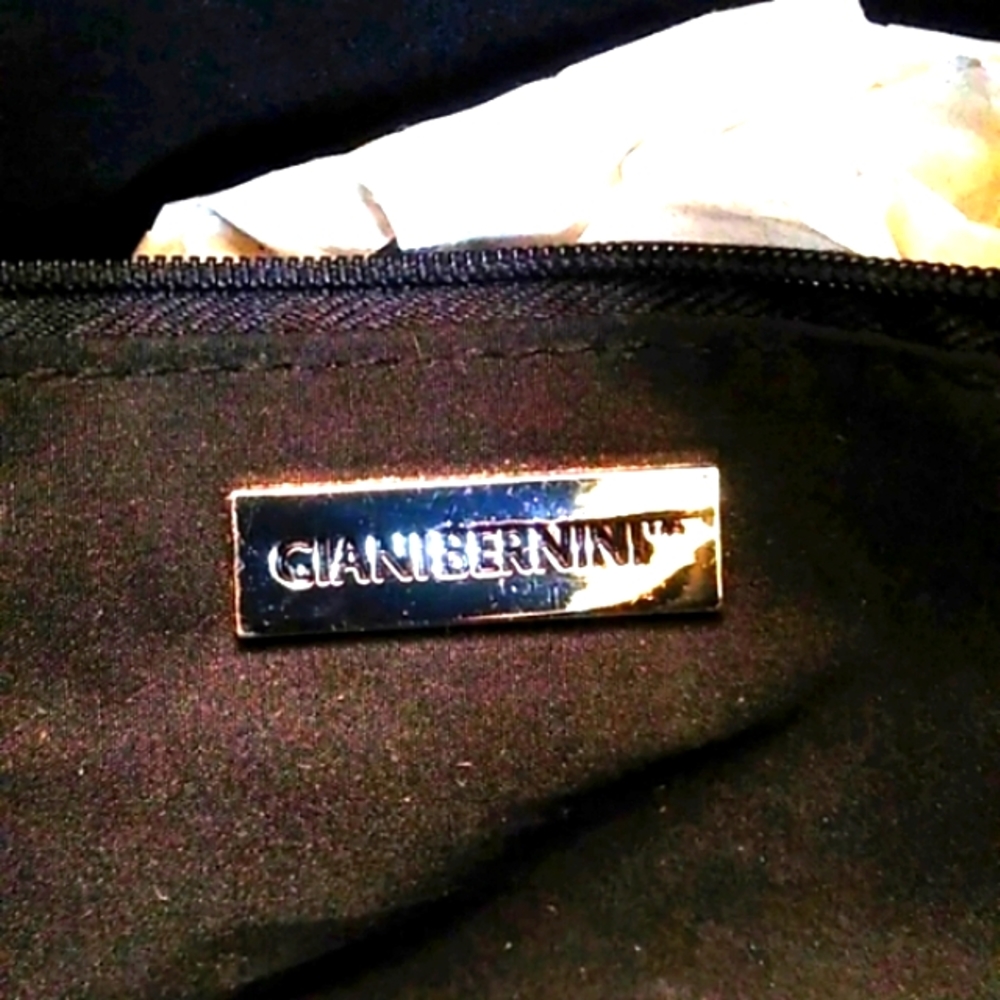 🎉HP🎉Giani Bernini Leather Black Shoulder Bag - Picture 3 of 16